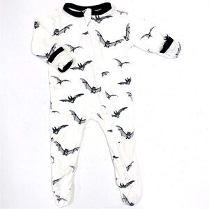 Kyte Baby Bats Zippered Footie Boys 0-3M Bamboo Limited Edition Halloween Pajama